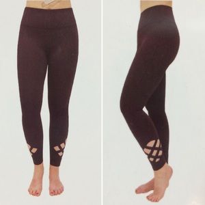 Active Life Women’s Lattice Activewear Leggings M